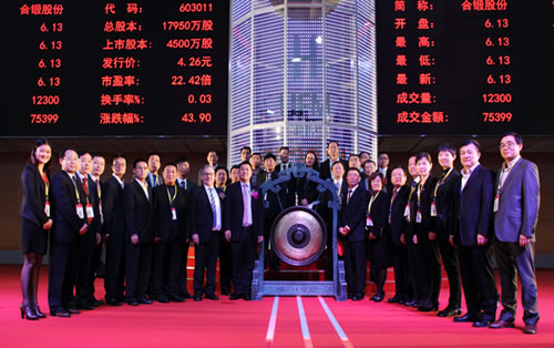 合肥合锻机床股份有限公司成功上市