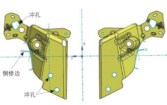 后座椅靠背锁扣固定加强板冲压工艺研究